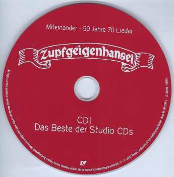 3CD Zupfgeigenhansel: Miteinander - 50 Jahre 70 Lieder