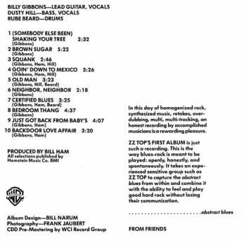 CD ZZ Top: ZZ Top's First Album