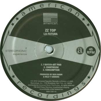 2LP ZZ Top: La Futura
