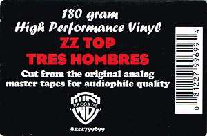 LP ZZ Top: Tres Hombres DLX